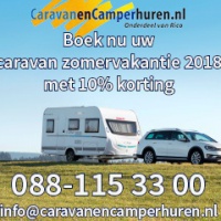 10% extra korting op uw zomervakantie met de caravan in 2018!